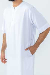 Vêtements islamiques pour hommes OEM, respirants, nouveau design, abaya musulmane, jubba, thobes, thobe avec fonction antistatique - Product Image 3