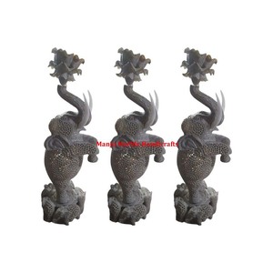 Yeni varış parça tasarım en kaliteli Soapstone el hazırlanmış hayvan fil heykel doğal cilalı ev dekorasyon için - Product Image 5