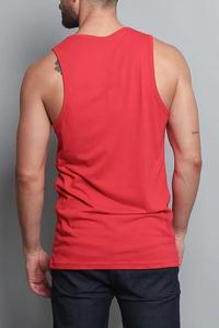 Factory Price 100% Cotton Gym Tank Top 220gsm Quick-Drying Breathable Knitted Casual Custom Logo Blank <b>Plain</b> Sleeveless <b>T</b>-<b>Shirt</b> - Product Image 3