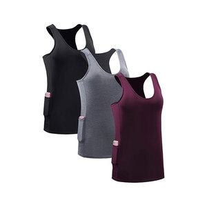 Camiseta sin mangas de secado rápido para mujer a la venta Camiseta sin mangas cómoda para mujer Transpirable Servicio OEM Camiseta sin mangas para mujer con logotipo personalizado - Product Image 6