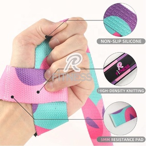 Sangles de musculation camouflage rouge et rose pour accessoires de gym, couleur spéciale pour femmes, dernier design, motif imprimé. - Product Image 5