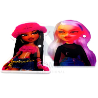 Vente en gros de plateaux à cils pour filles logo personnalisé poupées noires porte-extension de cils palettes outil de beauté extensions de cils en verre