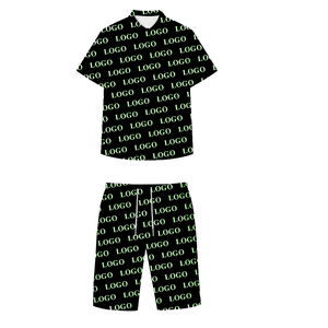 Conjuntos cortos personalizados de alta calidad para mujer, camisetas y pantalones cortos ecológicos con decoración de fajas de encaje, conjunto de dos piezas para hombre, verano 2024 - Product Image 4