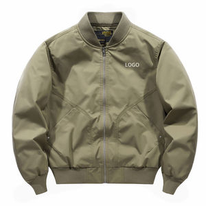 Chaqueta bomber con estampado de logotipo personalizado para hombre, chaqueta bomber de secado rápido para hombre, venta directa de fábrica, chaquetas bomber para hombre 2025 - Product Image 2