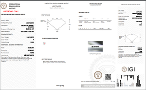 เพชรทรงเอเมอรัลด์คุณภาพสูง เพชรเลี้ยงในห้องปฏิบัติการ น้ำหนัก 9.34 กะรัต สี F ความสะอาด VVS2 ได้รับการรับรองจาก IGI เพชรสังเคราะห์สำหรับทำเครื่องประดับ - Product Image 2
