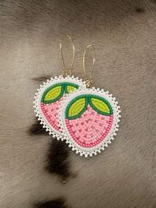 ต่างหูปักลูกปัดแก้วน้ำหนักเบาสไตล์วินเทจ ทำด้วยมือ ลายดอกไม้ สำหรับงานปาร์ตี้ - Product Image 5