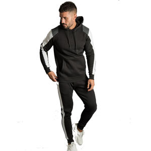 Sudadera con capucha de lana de invierno, conjunto de chándal ligero de lana, ropa deportiva informal, chándal de entrenamiento para correr - Product Image 1