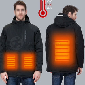 Nouvelle Arrivée Veste Slim Auto-Chauffante en Polyester pour Homme Style Urbain Hiver avec Col Montant Respirante Séchage Rapide Service OEM - Product Image 1