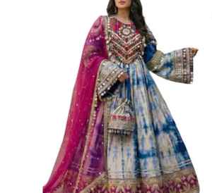 Vestidos Afganos Bordados KUCHI Hechos a Mano de Alta Calidad para Mujer Talla Grande en Conjunto de 3 Piezas a Precio de Mayoreo y MOQ Bajo 2026 - Product Image 6