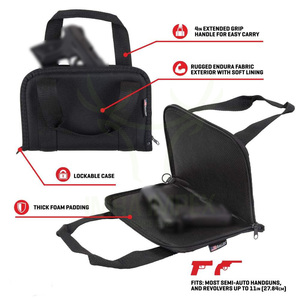 Imra impex กระเป๋าใส่ปืนขนาด11นิ้ว, กระเป๋าใส่ปืนบุโฟมที่มีความปลอดภัยและพกพาได้ - Product Image 3