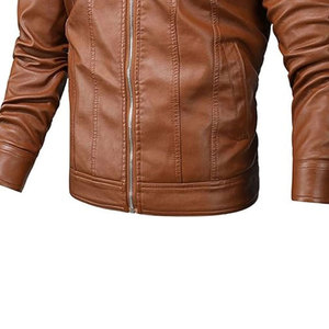 100% Material transpirable y de secado rápido hecho chaquetas de cuero para hombres tamaño adulto logotipo personalizado chaquetas de cuero para hombres - Product Image 5
