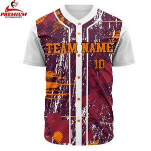 Camiseta de Béisbol Personalizada, Transpirable, de Malla, 100% Poliéster, para Práctica - Product Image 1