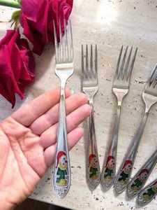 Juego de tenedores de vajilla en acero inoxidable clásico con diseño esmaltado con espejo perfecto para bodas elegantes y uso de comedor formal - Product Image 3