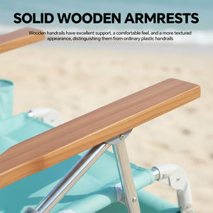 เก้าอี้อาบแดดปรับเอนได้ 5 ระดับ Homful แบบนอนคว่ำ พร้อมที่วางเท้าและช่องสำหรับใบหน้า - Product Image 6