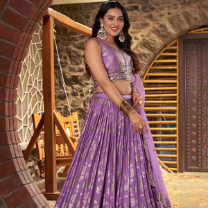 Lehnga choli สไตล์บอลลีฮิงกามีฟังก์ชั่นพิเศษ lehengha choli lehenga choli สำหรับงานแต่งงานขายส่ง - Product Image 1