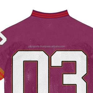 T-shirt 100% coton avec coupe ample et design imprimé vente en gros entièrement personnalisé 100% maillot de football à la mode en polyester - Product Image 4
