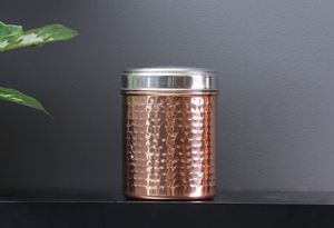 เหยือกสแตนเลส,ขวดโหลเก็บอาหารทองแดงหรูหราสำหรับเก็บอาหารแห้งห้องครัวตกแต่งโรงแรมร้านอาหารทำในประเทศอินเดีย - Product Image 5