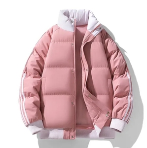 Chaqueta acolchada de lona unisex con ajuste personalizado con cuello levantado y logotipo frontal Nuevo diseño para uso activo en invierno al aire libre - Product Image 1