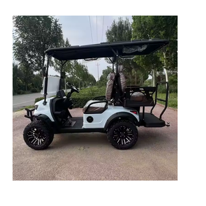 Carrito de golf eléctrico de 4 plazas con motor de 5kw y construcción de acero de batería de 72V y buggy de diseño elevado - Product Image 4