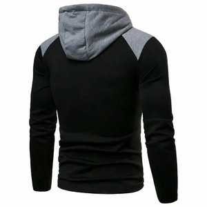 Basics Two Panel Vêtements pour hommes Sweats à capuche pour hommes Sweats 100% coton Matériel à manches longues Zip Up Respirant Sweats à capuche pour hommes - Product Image 2