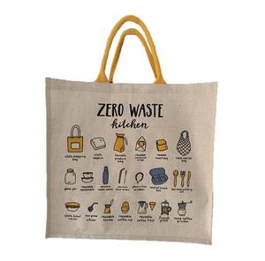Wholesale Custom Logo Screen Printed Eco-Friendly Reusable <b>Jute</b> <b>Tote</b> <b>Bag</b> Medium Size Portable Shopping <b>Bags</b> - Product Image 4