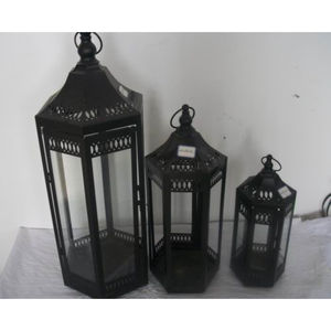 Set of 2 Handmade <b>Silver</b> Moroccan <b>Lanterns</b> Metal Candle Holders Decorative Holder Perfect For Stylish Home And Parties - Product Image 3