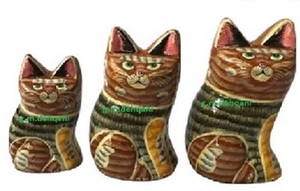 Décoration de Pâques faite à la main, poupée de chat de Pâques faite à la main, poupée de Pâques écologique - Product Image 4