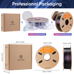 Fil <span class=keywords><strong>PLA</strong></span> triple couleur ERYONE Burnt Titanium <span class=keywords><strong>Rose</strong></span> Noir Bleu Violet 1,75 mm 1 kg Plastique Fil <span class=keywords><strong>PLA</strong></span> Caméléon <span class=keywords><strong>PLA</strong></span> - Product Image 6