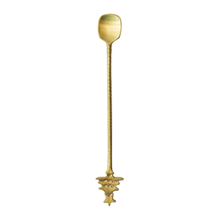 Cuillère de bar en laiton massif avec grande poignée de canard Utilisations pour bar à cocktails Accessoires de bar de meilleure qualité - Product Image 2