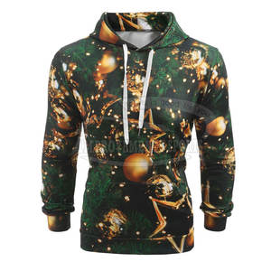 Sudadera con capucha XL personalizada para hombre 2024, ropa de invierno sublimada sólida con estilo, ropa de invierno de algodón 100% con capucha de poliéster - Product Image 4