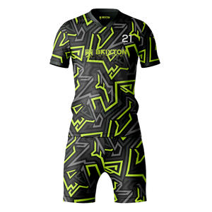 Ensemble d'uniformes de football personnalisés, design adapté à tous les niveaux, service OEM avec technique de coupe automatisée, kit d'équipe complet avec logo - Product Image 1