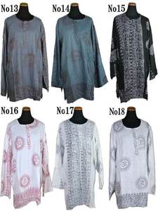 Produit phare 2025 Nouveau Kurta imprimé Jai Shree Ram Patchwork Style Bohème Vêtement de loisirs et de maison Prix de gros - Product Image 2