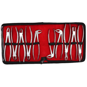 KIT DE INSTRUMENTOS Dentales BÁSICOS Juego de alicates dentales de acero inoxidable alemán 10 piezas - Product Image 1