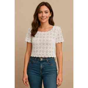 Hot bán Womens thời trang hàng đầu phong cách Crochet Top với chất lượng hàng đầu - Product Image 1