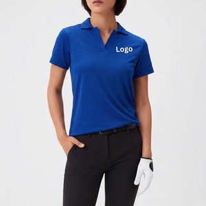 Polo pour femme personnalisé avec broderie, séchage rapide, manches courtes, respirant, en nylon, pour le sport et le golf, fabricant OEM en gros - Product Image 1