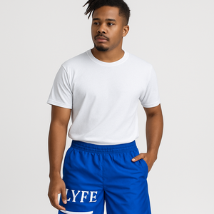 Custom Sublimated Polyester Satin Shorts Lightweight Breathable Sports Shorts with Elastic Waist for Gym Streetwear Casual - Product Image 2