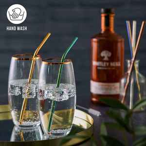 Best Selling Custom Logo Best Hot Selling 6*267mm Bent <b>Straight</b> Drinking Straws Stainless Steel Straw Colorful Smoothie Straw - Product Image 4