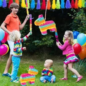 Nhiều Màu Donkey Pinata Treo Đảng Đồ Chơi Sinh Nhật Cho Cô Gái Và Chàng Trai Trẻ Em Sinh Nhật Trang Trí