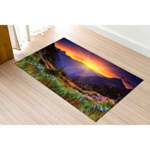 Mountain View Printed <b>Rug</b> - Modern Home Decor Spring Farmhouse,<b>Chenille</b> <b>Rug</b> - Product Image 5