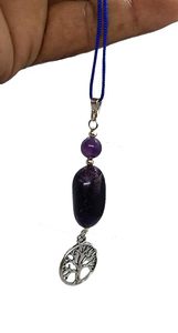 Pendentif crayon double fil en agate mousse naturelle gravé, tendance mode, du Gujarat - Cadeau d'affaires et Fête des Mères - Product Image 5