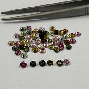 Top qualité prix de gros 4mm Tourmaline naturelle Multi facettes rondes brillantes pierres précieuses en vrac pour la fabrication de bijoux - Product Image 4