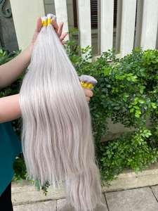 Ietnamese-extensiones de cabello humano liso para mujer, extensiones de cabello humano de color eslavo, venta al por mayor 2023 100% - Product Image 3