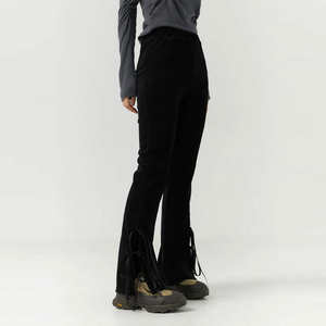 Votre propre Logo Design femmes entraînement Flare pantalon de survêtement femmes coton personnalisé taille haute pantalons de Yoga pour les femmes - Product Image 5