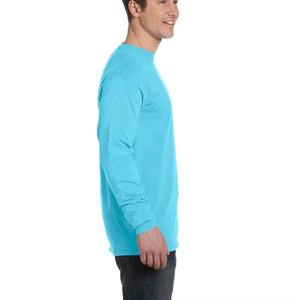 Venta al por mayor Unisex Fleece Cuello Redondo Camiseta Manga Larga Hombres Sin Manga Larga Camiseta - Product Image 6