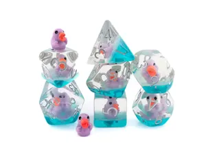 Juego de dados de resina con logotipo personalizado Duck DnD Roll <span class=keywords><strong>Dice</strong></span> Holder Gaming <span class=keywords><strong>Dice</strong></span> D & D para TTRPG Dungens and Dragons - Product Image 2