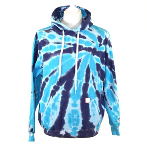 2024 dernière conception personnalisée en gros coupe régulière hommes cravate teint sweats à capuche haute qualité coton doux Anti boulochage cravate-teinture à capuche - Product Image 4