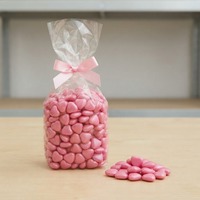 Dragées en forme de cœur roses en gros, bonbons en vrac, confiseries colorées délicieuses, cadeaux pour mariage et fêtes, commande minimum 1 kg