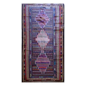 พรมคิลิมวินเทจแท้ งานถักมือ ยี่ห้อวัน ออฟ เดอะ ไคนด์ ซานันดาจ ขนาด 9'8 x 4'9 - Product Image 1