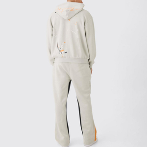 Survêtement Homme Personnalisable en Coton 100% de Haute Qualité, Respirant, Deux Pièces, à Capuche, Épais, Imprimé, pour l'Hiver - Product Image 2