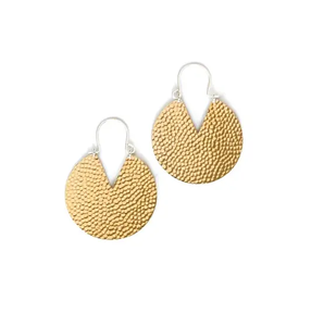 Último diseño Pendientes de latón familia cuadrado latón Fiesta de las mujeres producto de diseño atractivo Latón dorado brillante - Product Image 2